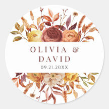 Boho Fall Floral Rustikale Blume Foliage Hochzeit