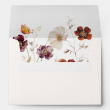 Boho Fall Florals Mariage papillon