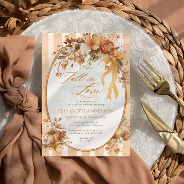 Boho Fall in Love Floral Bridal Douche Invitation (Créateur téléchargé)