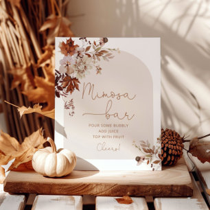 Boho Fall mimosa Bar Poster