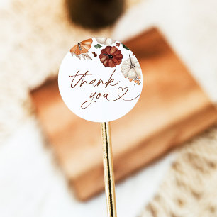 Boho Fall Pumpkin Danke, dass du Sticker hast