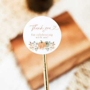 Boho Fall Pumpkin Danke, dass du Sticker hast