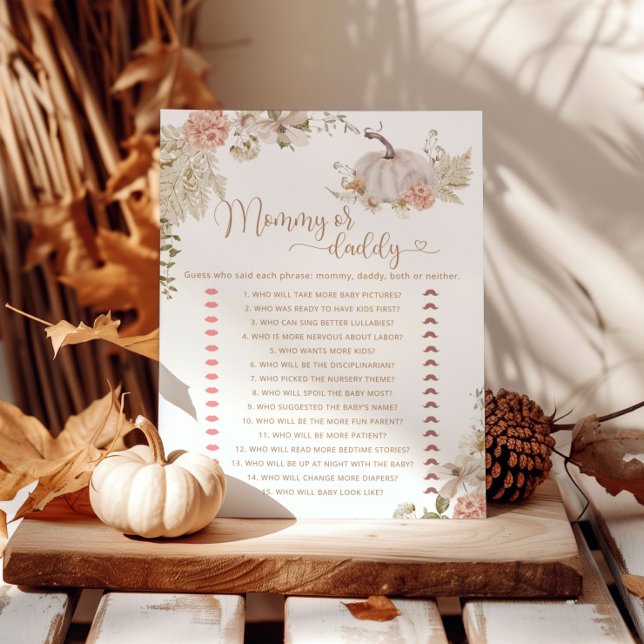 Boho fall Pumpkin Mommy oder Daddy Baby Dusche Spi (Von Creator hochgeladen)