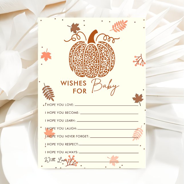 Boho Fall Pumpkin wünscht sich eine Babydusche Einladung (Von Creator hochgeladen)