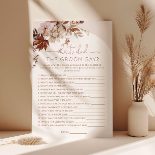Boho Fall Was hat der Bräutigam gesagt Bridal Spie