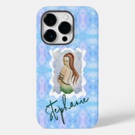 Boho Fantasy Mermaid Personalized Watercolor Case-Mate iPhone 14 Pro Hülle