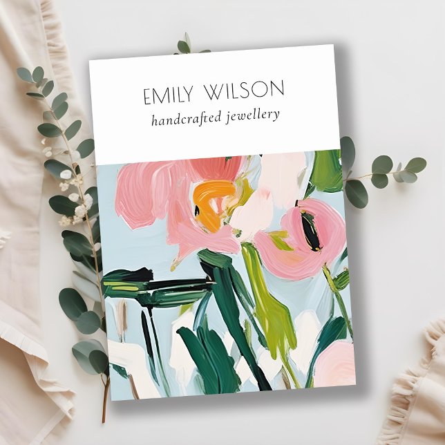 Boho farbenfroh gestrichene Blankenschmuck Visitenkarte (Von Creator hochgeladen)