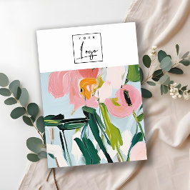 Boho farbenfroh rosa blau gestrichene Haoral Haipi Visitenkarte