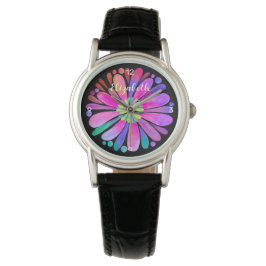 Boho farbenfrohe Gestaltung personalisieren Armbanduhr