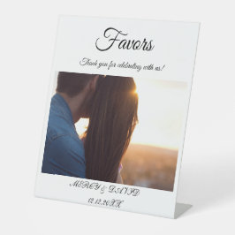 Boho Favor Foto Podest Schild