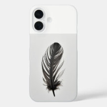 Boho Feather Art Phone Case - Elegant Minimalistis