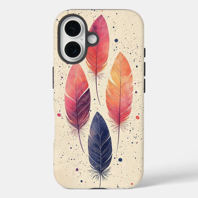 Boho Feather Dance Phone Case (Rückseite)