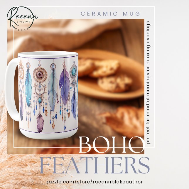 Boho Feathers Classic Tasse (Von Creator hochgeladen)