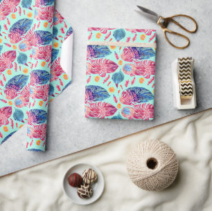 Boho Feathers Pattern Geschenkpapier
