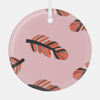 Boho Feathers: Vintag wiederholen. Ornament Aus Glas