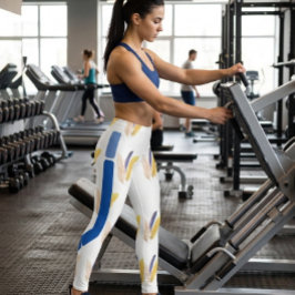Boho-Feder-Muster Leggings