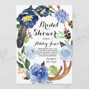 Boho Federn Bridal Dusche Einladung