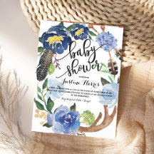 Boho-Federn-Junge-Baby-Party