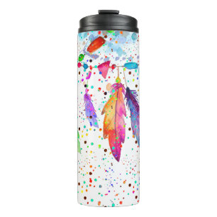 Boho-Federn Thermo-Tumbler Thermosbecher