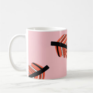 Boho-Federn: Vintage-Wiederholung. Kaffeetasse