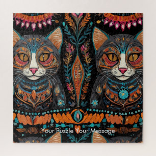 Boho Feline Mandala