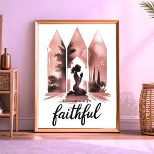 Boho Fidèle – Art mural chrétien pour femmes