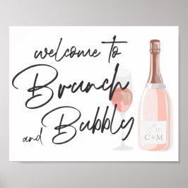 Boho Fiesta Baby Dusche Begrüßungszeichen Poster