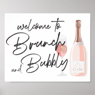 Boho‑Fiesta‑Babyshower‑Willkommensschild Poster