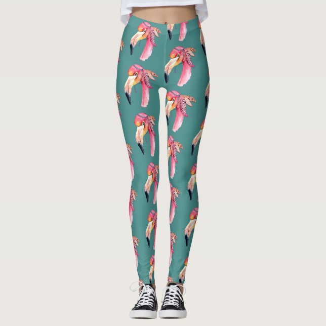 Boho Fiona Flamingo Leggings (Vorderseite)