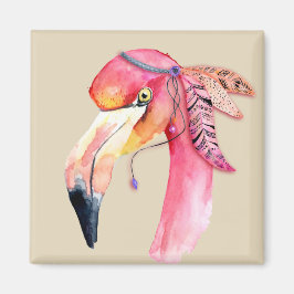Boho Fiona Flamingo Magnet