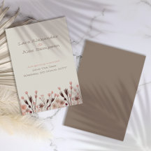 Boho Fleur sauvage Enregistrer La Carte Date