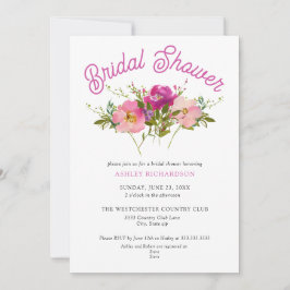 Boho Fleur sauvage Floral nuptiale Invitation