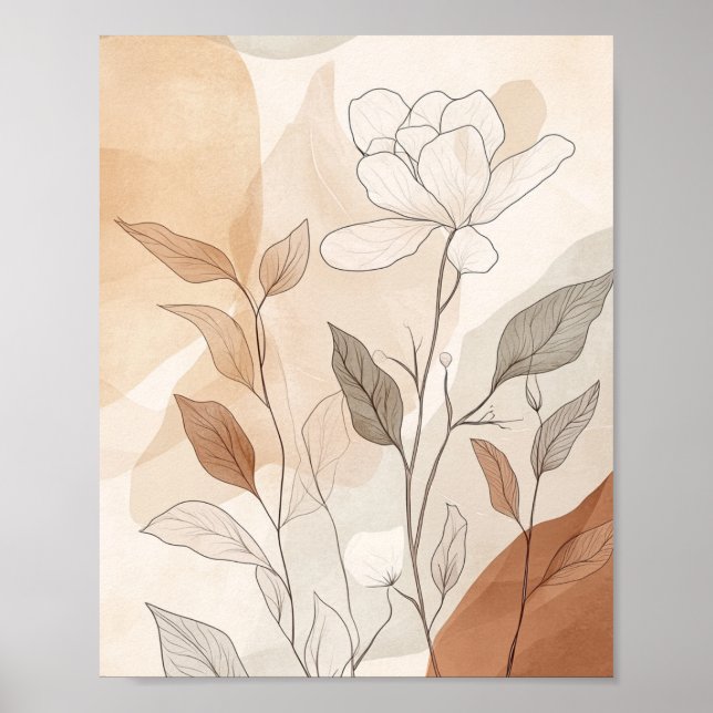 Boho fleurs décoration moderne (Devant)