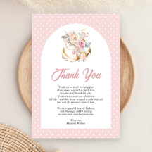 Boho Floral Anchor Girl Arch Baby Shower 