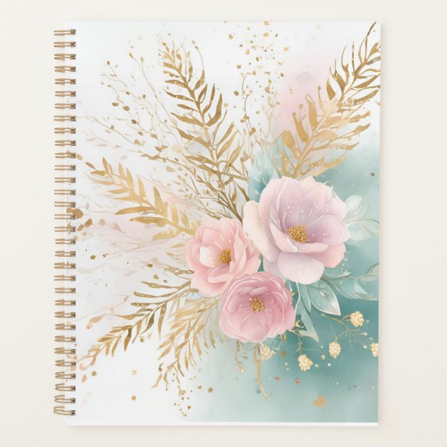 Boho-Floral-Ästhetik-Planer | Himmlisch & Pastell Planer (Vorderseite)