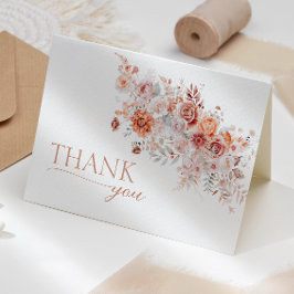 Boho Floral Baby Brunch Dankeskarte