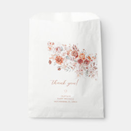 Boho Floral Baby Brunch Vielen Dank Geschenktütchen