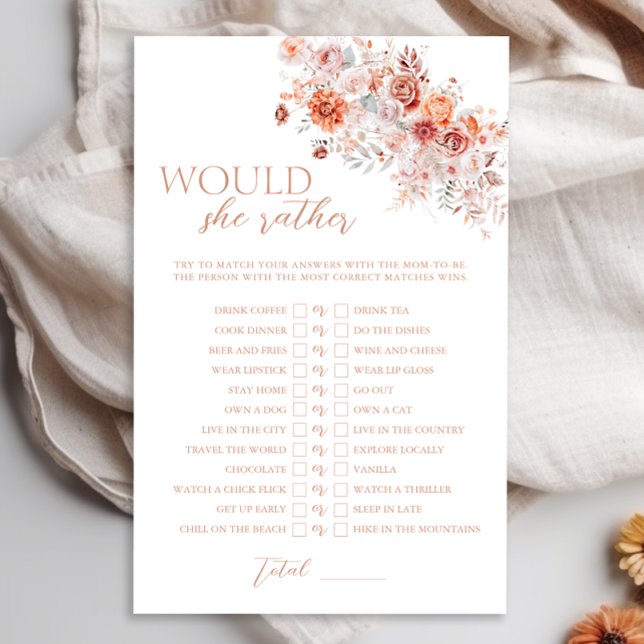 Boho Floral Baby Dusche würde sie eher spielen (Von Creator hochgeladen)