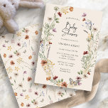 Boho Floral Baby Shower Einladung<br><div class="desc">Dieses stilvolle und elegante Boho Floral Baby Shower Invitation verfügt über wunderschöne handbemalte Aquarellbäder,  die in einem hübschen Bouquet angeordnet sind,  das sich perfekt für den Frühling,  den Sommer oder Hochzeiten im Herbst eignet. Entsprechende Artikel finden Sie in der Boho Wildblume Baby Shower Collection.</div>