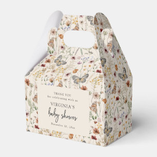 Boho Floral Baby Shower Geschenkschachtel