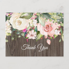 Boho floral, Blume Geburtstag Dankeschön Karte