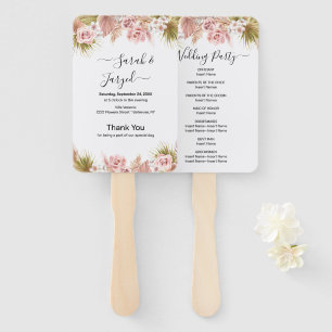 Boho Floral Border Fächer