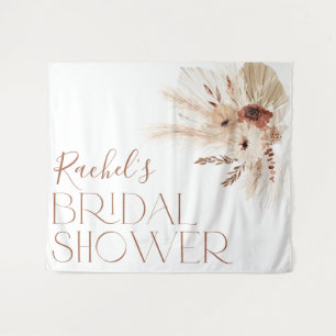Boho Floral Brautparty Backdrop Tapestation Wandteppich