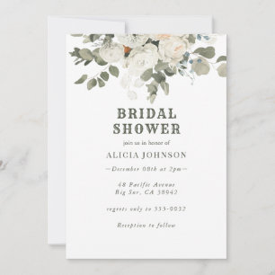 Boho Floral Brautparty Einladung