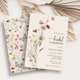 Boho Floral Bridal Luncheon Einladung