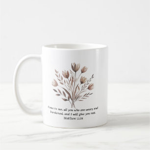 Boho Floral Christliche Keramik Tasse