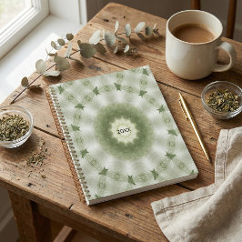 Boho floral colorful bohemian whimsical planer