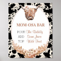 Boho Floral Cow Mama-osa Bar Baby Duschgel