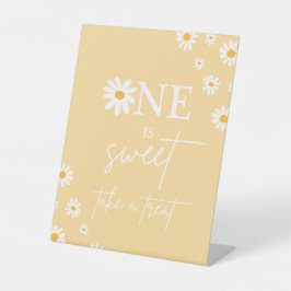 Boho Floral Daisy Groovy Birthday Party Gefallen Sockelschild