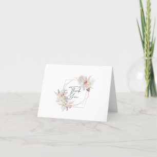 Boho floral Dankeschön Karte